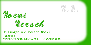 noemi mersch business card